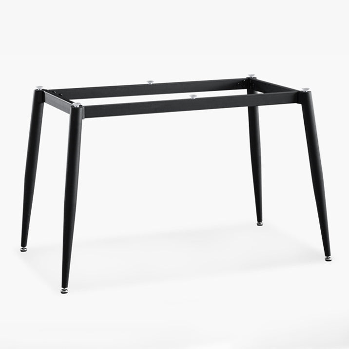 Mesa de comedor rectangular contemporánea Mesa de comedor de piedra sinterizada con 4 patas de metal para comedor