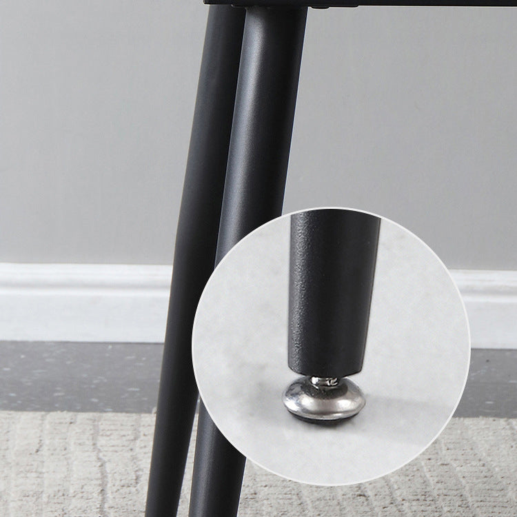 Mesa de comedor de piedra sinterizada de estilo moderno mesa redonda blanca con 4 patas