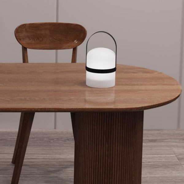 Mesa de comedor rectangular contemporánea Mesa de madera maciza para comedor