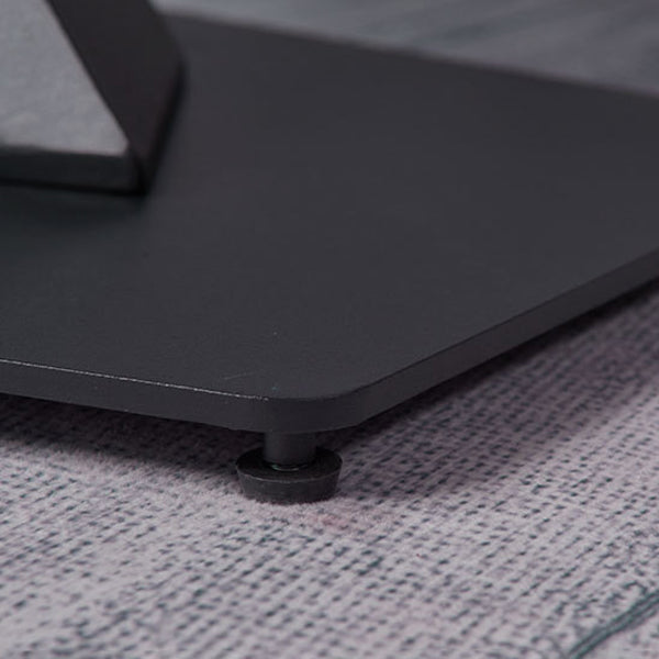 Mesa de comedor de piedra sinterizada de estilo moderno mesa gris rectángulo con pedestal