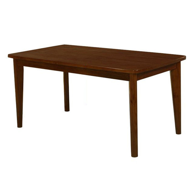 Mesa de comedor de rectángulo de madera maciza de estilo contemporáneo 4 Table de piernas para el hogar