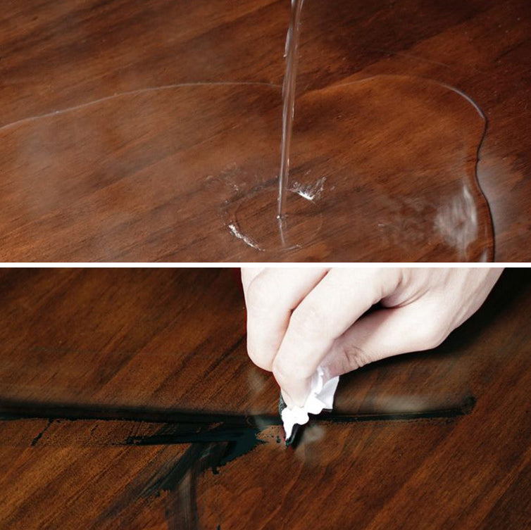 Mesa de comedor de rectángulo de madera maciza de estilo contemporáneo 4 Table de piernas para el hogar