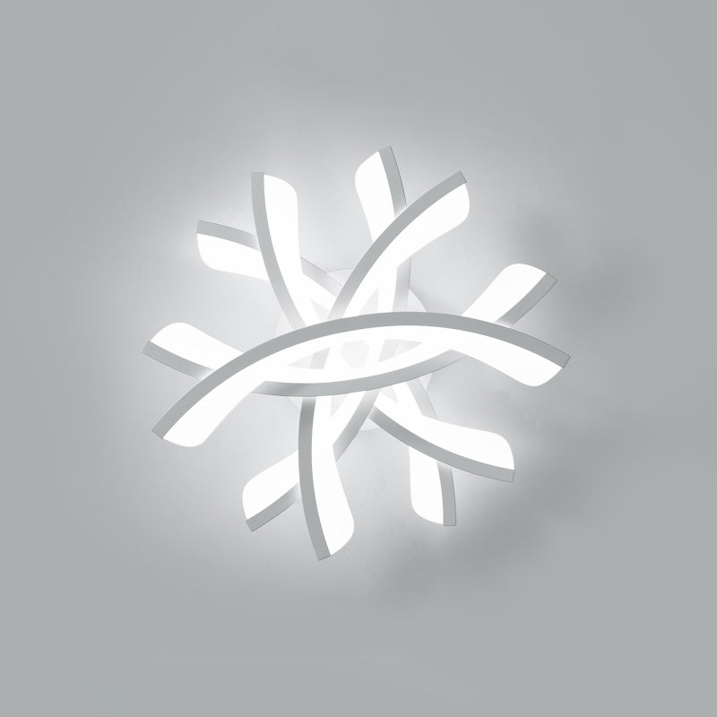 Lámpara de techo de metal con sombra, lámpara LED de estilo minimalista, lámpara semi empotrada