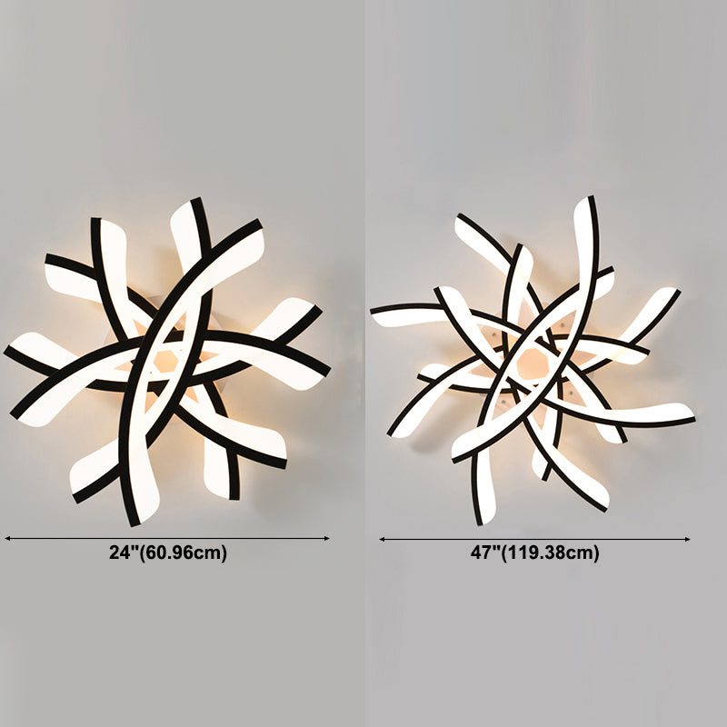 Lámpara de techo de metal con sombra, lámpara LED de estilo minimalista, lámpara semi empotrada