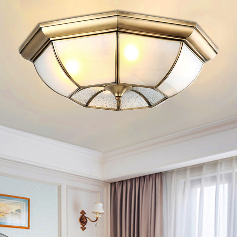 Plafonnier LED en cuivre de Style campagnard américain, luminaire de plafond pour couloir d'allée