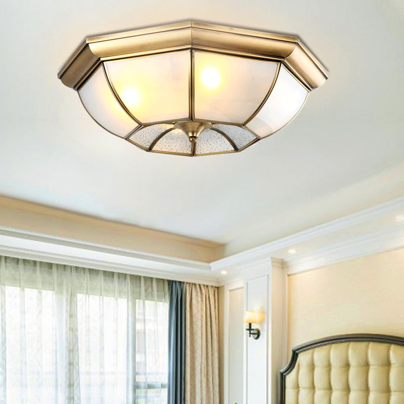 Plafonnier LED en cuivre de Style campagnard américain, luminaire de plafond pour couloir d'allée