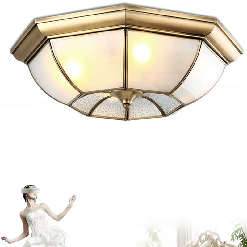 Plafonnier LED en cuivre de Style campagnard américain, luminaire de plafond pour couloir d'allée