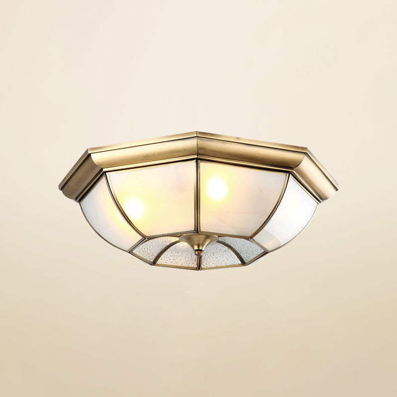 Plafonnier LED en cuivre de Style campagnard américain, luminaire de plafond pour couloir d'allée