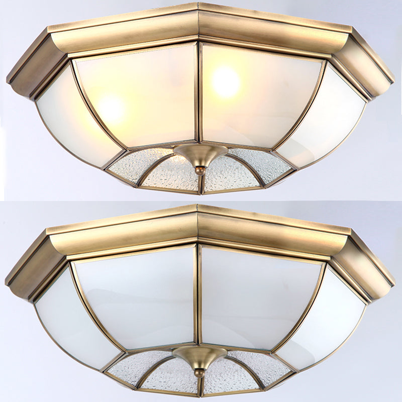 Plafonnier LED en cuivre de Style campagnard américain, luminaire de plafond pour couloir d'allée