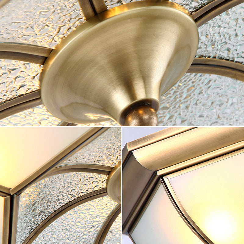 Plafonnier LED en cuivre de Style campagnard américain, luminaire de plafond pour couloir d'allée