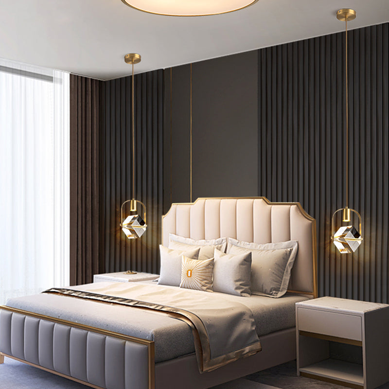 LED Crystal Chandelier Pendant Light Modern Simple Style Celling Hanging Light for Indoor