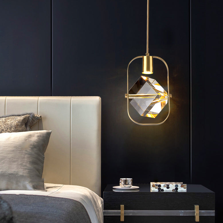 LED Crystal Chandelier Pendant Light Modern Simple Style Celling Hanging Light for Indoor