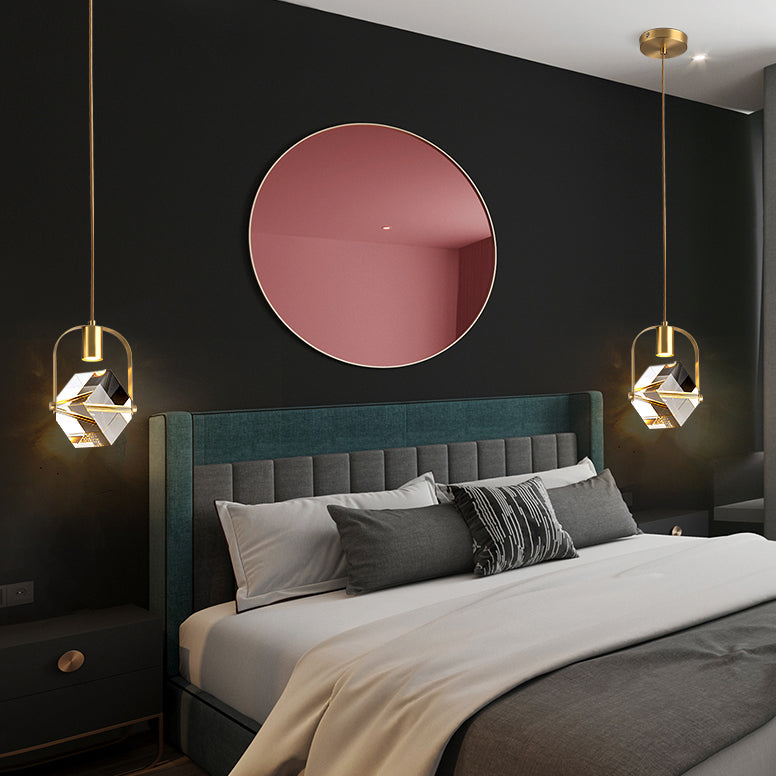 LED Crystal Chandelier Pendant Light Modern Simple Style Celling Hanging Light for Indoor