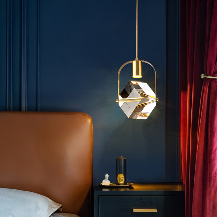 LED Crystal Chandelier Pendant Light Modern Simple Style Celling Hanging Light for Indoor