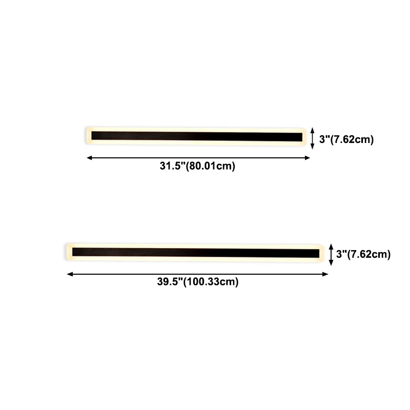 1 luccio di illuminazione da parete di moda semplice per parete lineare moderna moderna