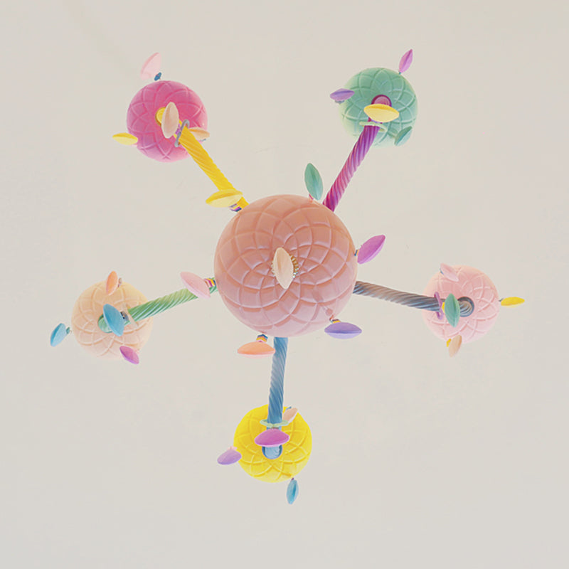 Luces colgantes de color multicolor de techo de metal moderno para la habitación de los niños