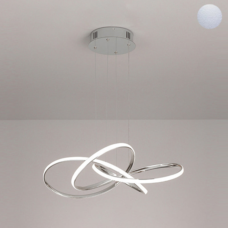 Luces de techo colgantes de metal modernas Candelera colgante lineal para sala de estar