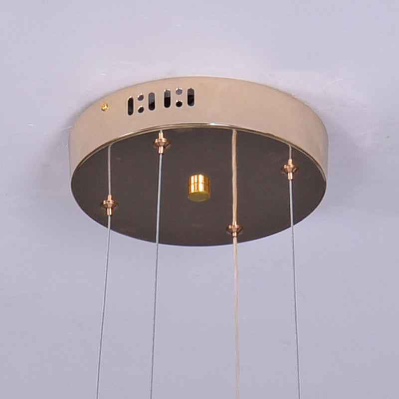 Luces de techo colgantes de metal modernas Candelera colgante lineal para sala de estar