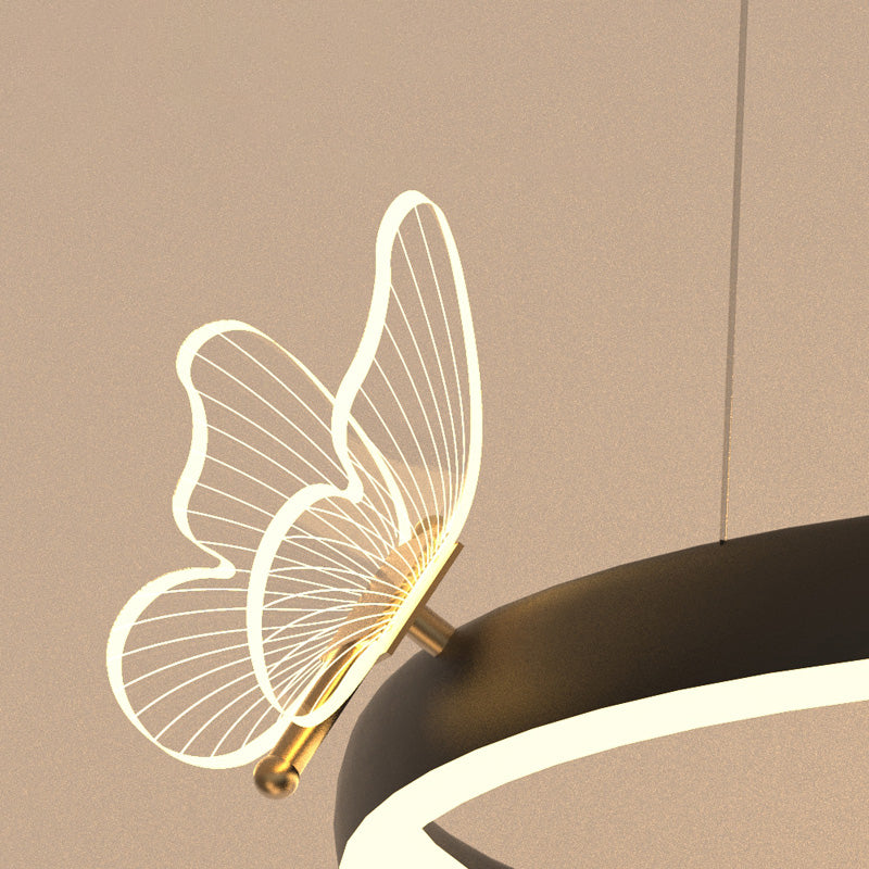 Accesorios de iluminación de techo contemporáneo de techo de techo de techo de metal de 3 niveles