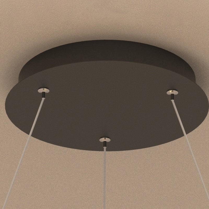 Accesorios de iluminación de techo contemporáneo de techo de techo de techo de metal de 3 niveles