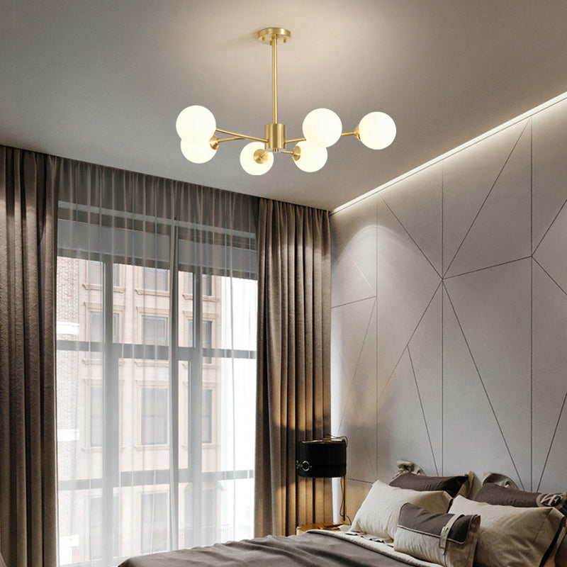 Luz de múltiples luces colgantes de vidrio lámparas de colgante de estilo moderno