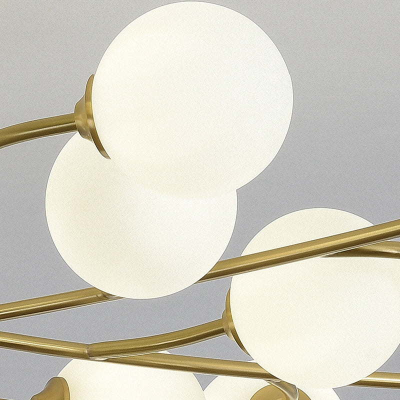 Luz de múltiples luces colgantes de vidrio lámparas de colgante de estilo moderno