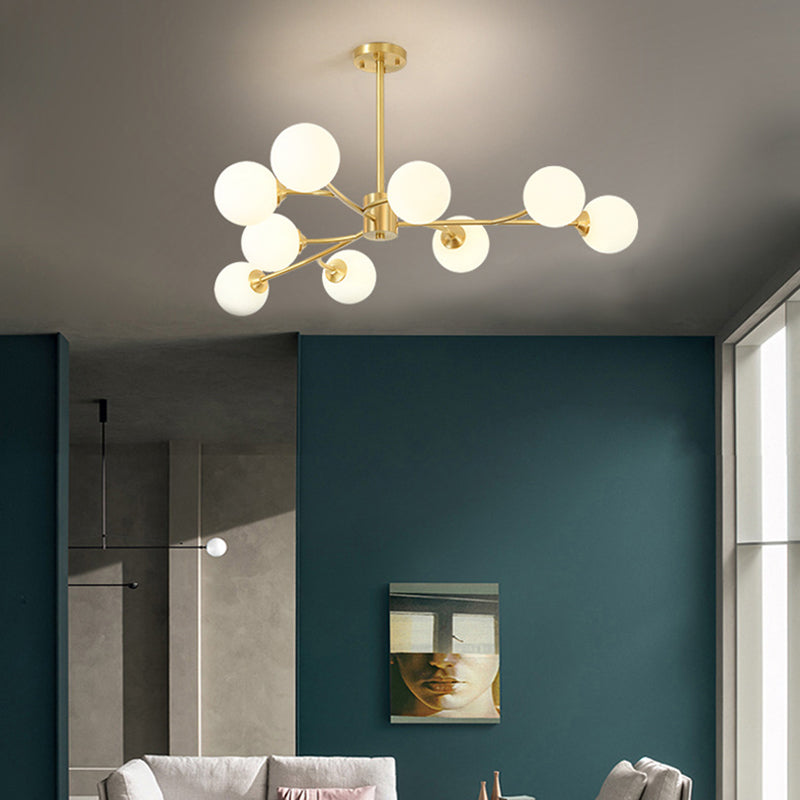 Luz de múltiples luces colgantes de vidrio lámparas de colgante de estilo moderno