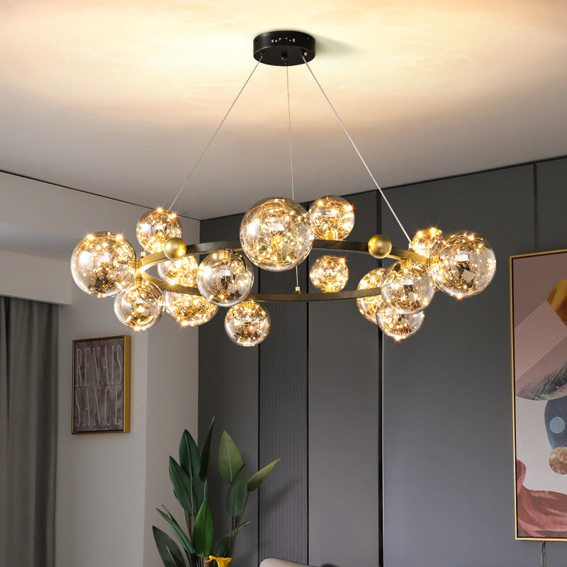 Modern Nordic Simple Style LED Hanging Chandelier Light for Dining Room Living Room Bedroom