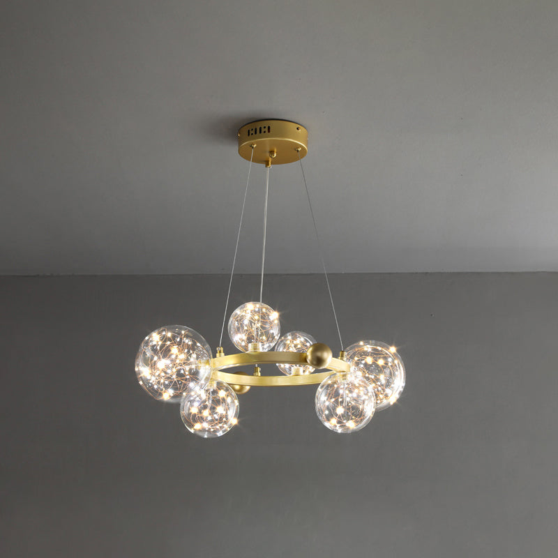 Modern Nordic Simple Style LED Hanging Chandelier Light for Dining Room Living Room Bedroom