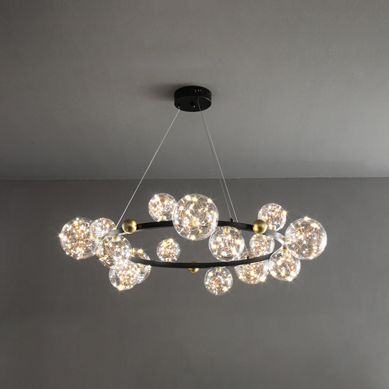 Modern Nordic Simple Style LED Hanging Chandelier Light for Dining Room Living Room Bedroom