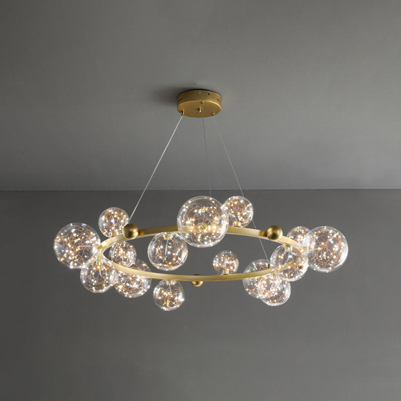 Modern Nordic Simple Style LED Hanging Chandelier Light for Dining Room Living Room Bedroom