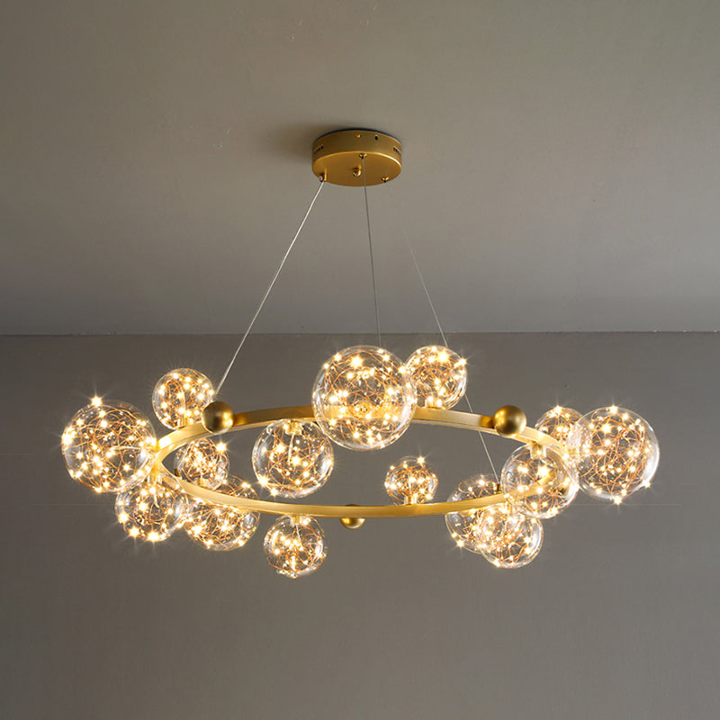 Modern Nordic Simple Style LED Hanging Chandelier Light for Dining Room Living Room Bedroom