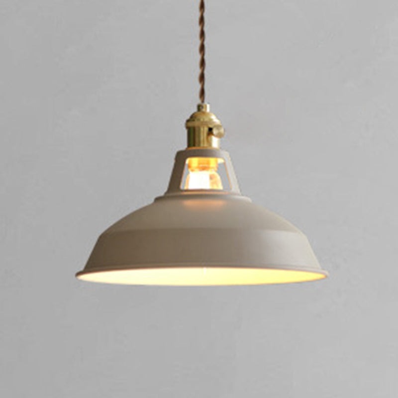 Semicircle Pendant Light Modern Style Metal 1 Light Hanging Ceiling Light