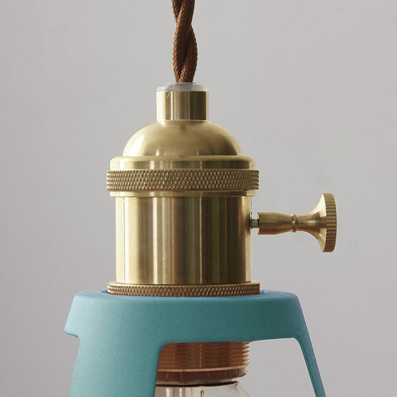 Semicircle Pendant Light Modern Style Metal 1 Light Hanging Ceiling Light