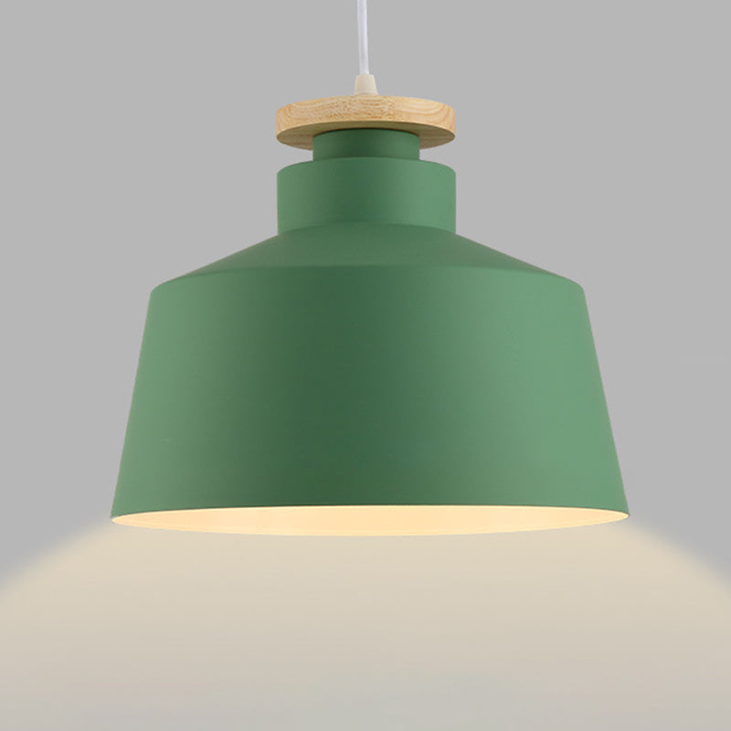 Modern Macaron Shaped Hanging Pendant Lights Metal 1 Light Hanging Ceiling Light