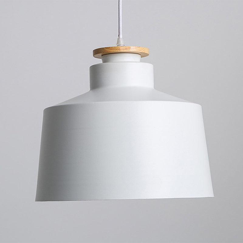 Modern Macaron Shaped Hanging Pendant Lights Metal 1 Light Hanging Ceiling Light