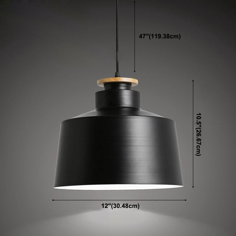 Modern Macaron Shaped Hanging Pendant Lights Metal 1 Light Hanging Ceiling Light