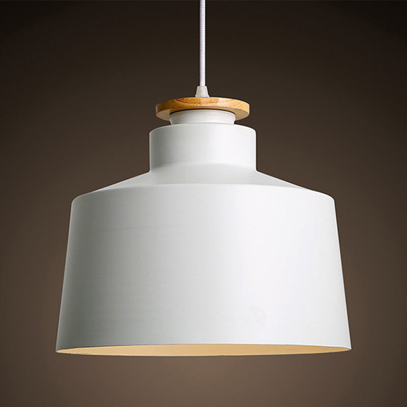 Modern Macaron Shaped Hanging Pendant Lights Metal 1 Light Hanging Ceiling Light