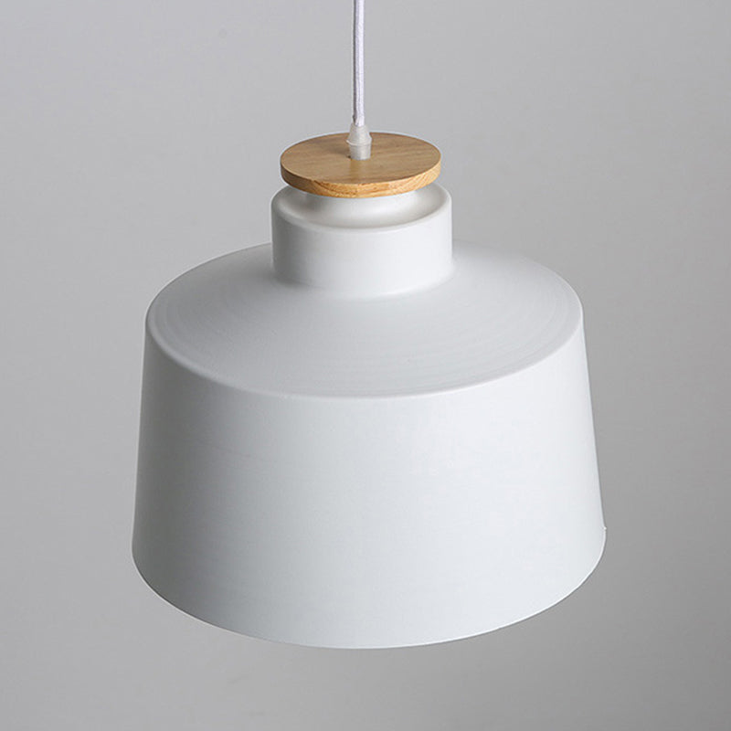 Modern Macaron Shaped Hanging Pendant Lights Metal 1 Light Hanging Ceiling Light