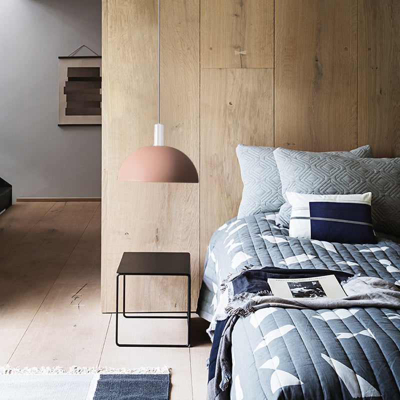 Ciondolo in stile moderno a pendente a forma di cupola in metallo 1 sospensione leggera