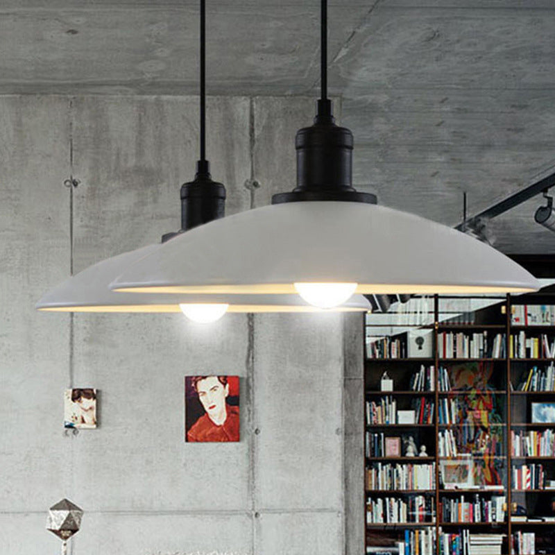 Industrial 1-Light Hanging Ceiling Light Tapered Metal Ceiling Pendant Light
