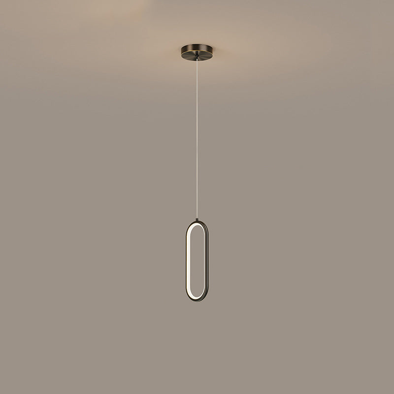 Geometric Metal Suspended Lighting Fixture Modern Style Pendant Lighting Fixtures