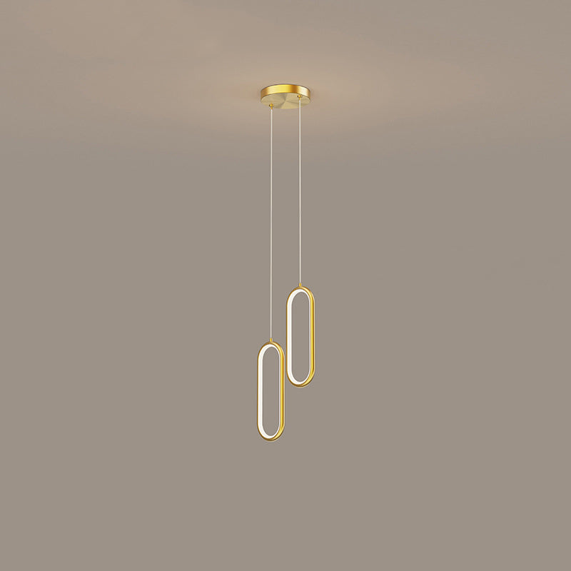 Geometric Metal Suspended Lighting Fixture Modern Style Pendant Lighting Fixtures