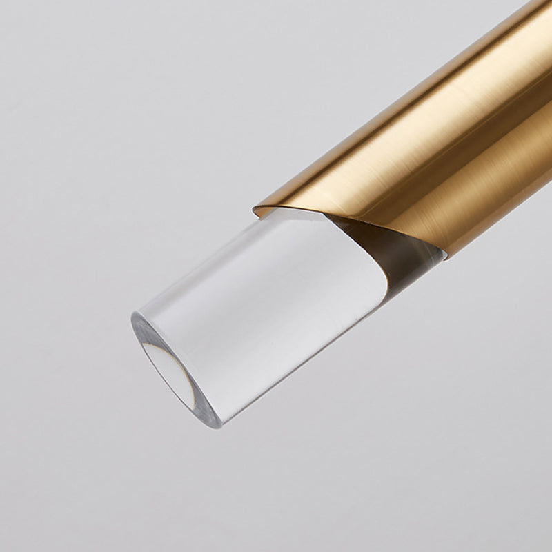 Moderner Stil 1-Licht hängende Anhänger Lichter Acrylzylindrische Anhängerleuchten