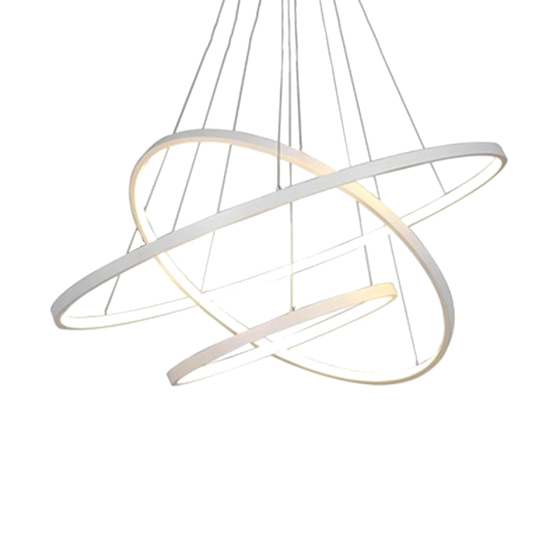 Lámparas de metal múltiples lámparas colgantes capas de estilo colgante de estilo moderno