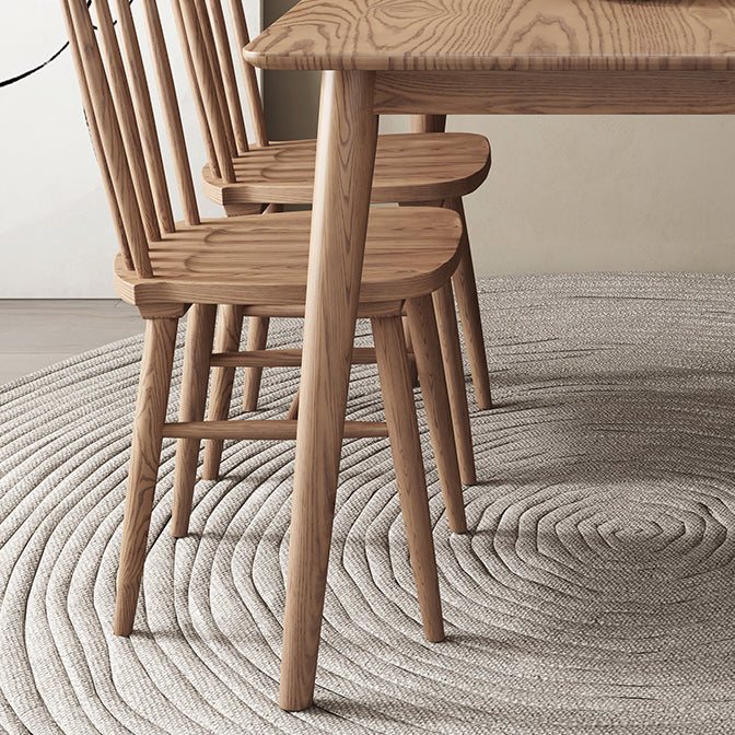 Rechthoek Ash vaste houten tafel moderne eettafel met 4 poten voor restaurant