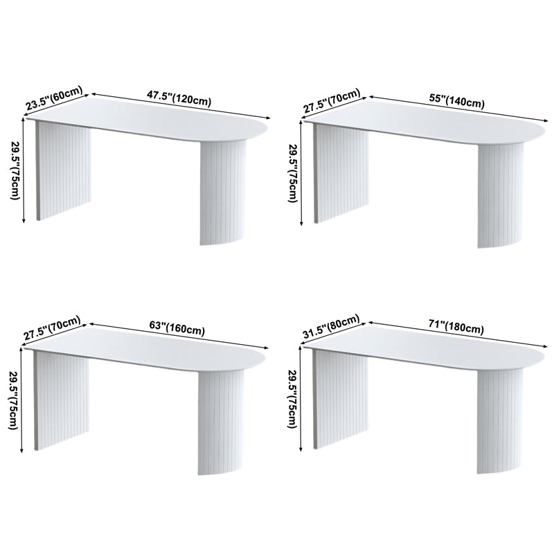 Mesa de comedor contemporánea de madera maciza mesa de mármol de mesa de comedor para comedor y cocina