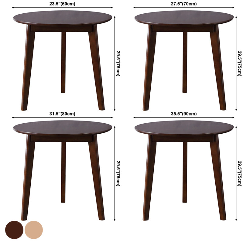 Mesa de comedor de madera maciza de estilo moderno con 3 patas para uso en el hogar