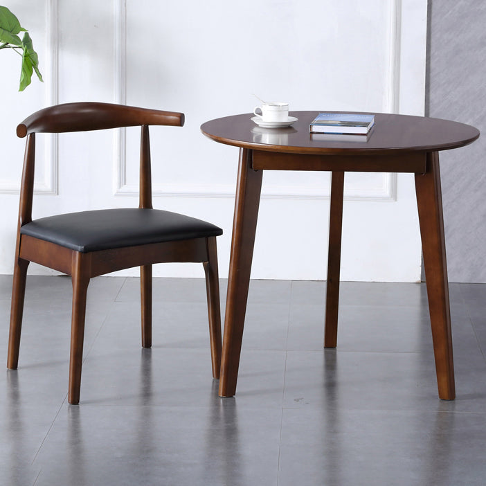 Mesa de comedor de madera maciza de estilo moderno con 3 patas para uso en el hogar