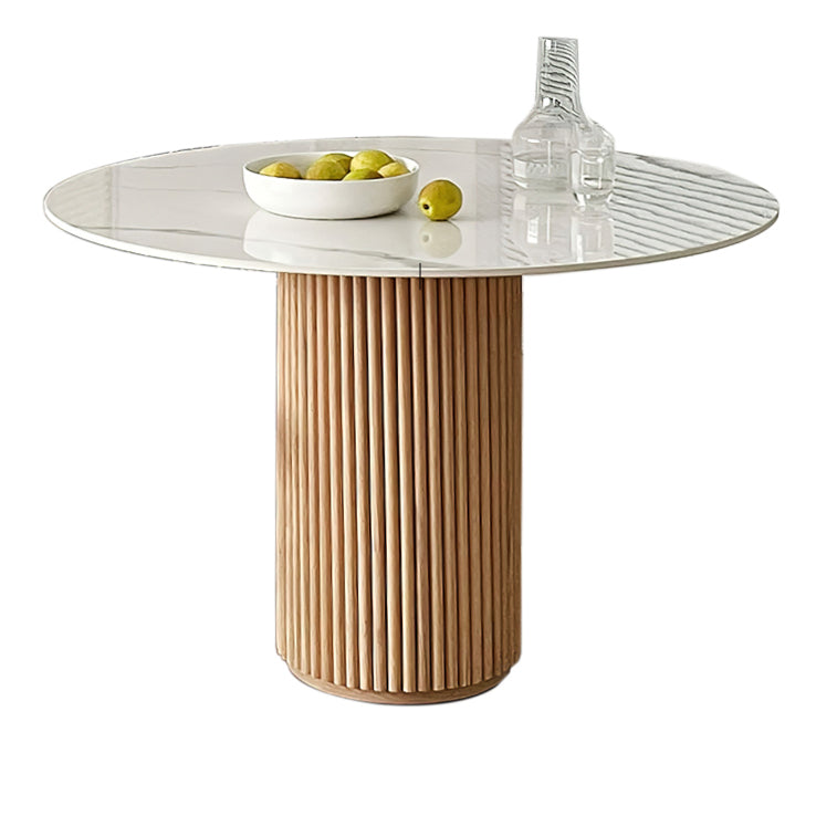 Round Pedestal Casual Table Simplicity Style Dining Room Home Furniture